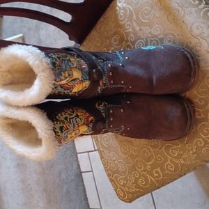 Ed Hardy | Shoes | Ed Hardy Suede Boots
